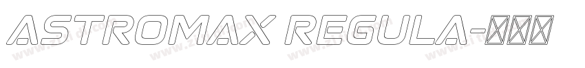 Astromax Regula字体转换